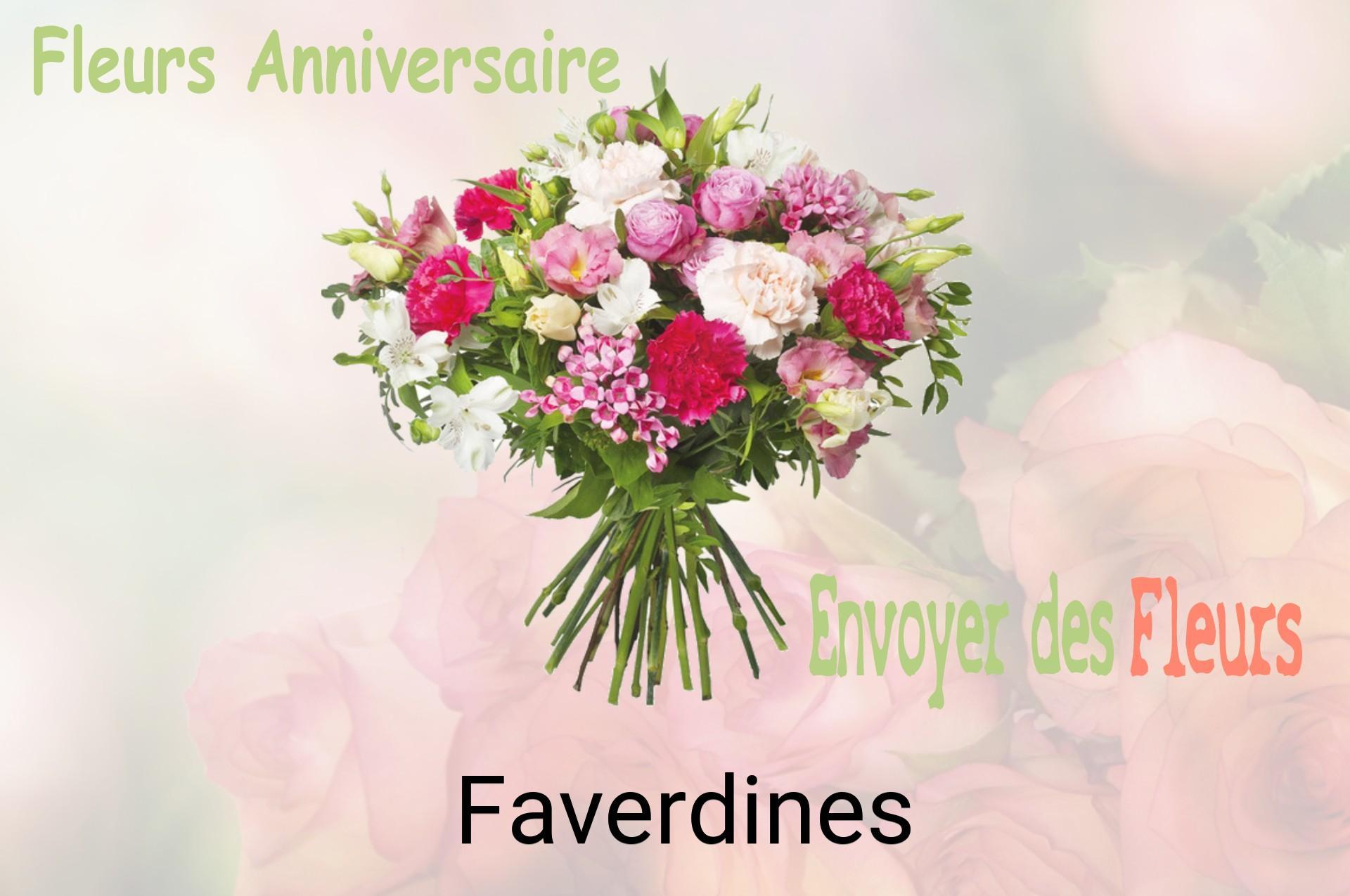 Bouquet de fleurs d’anniversaire livré à Faverdines